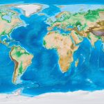 Earth's Topography And Bathymetry   No Labels   Topographic World Map Printable