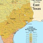 East Texas Plant Hardiness Zone Map • Mapsof   Texas Growing Zone Map