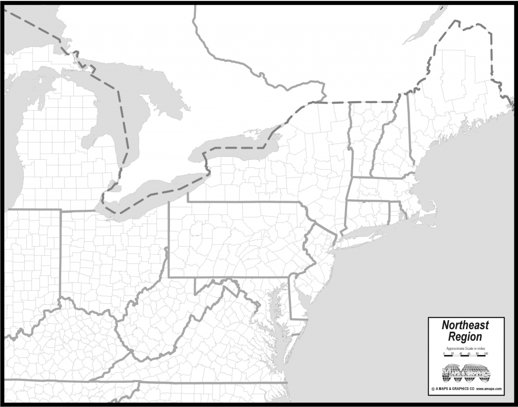 Eastern States Northeast Usa Outline Map - Berkshireregion - Printable Map Of Eastern United States