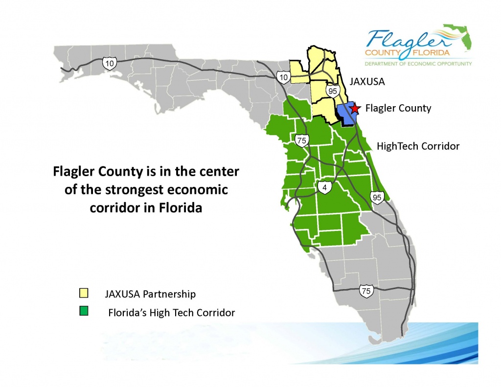 Economic Corridor Map - Flagler County - Florida High Tech Corridor Map