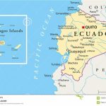 Ecuador And Galapagos Islands Political Map Stock Vector   Printable Map Of Galapagos Islands