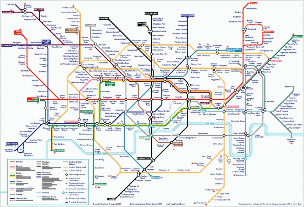 Edward Tufte Forum: London Underground Maps (+ Worldwide Subway Maps) - London Underground Map Printable A4