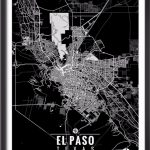 El Paso Texas Map With Coordinates In 2019 | Decor | Map Coordinates   Sun City Texas Map
