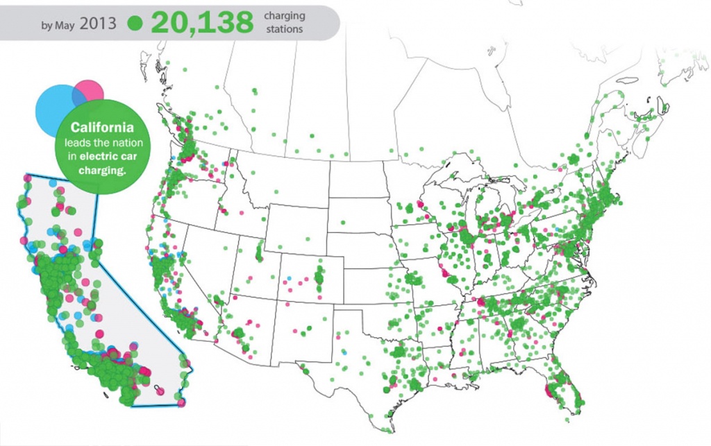 Electric Car Charging Stations Map Cool Maps, - World Map Database - Charging Station Map California