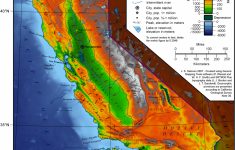 Elevation Map Of California | Historical Maps | California Map - California Elevation Map
