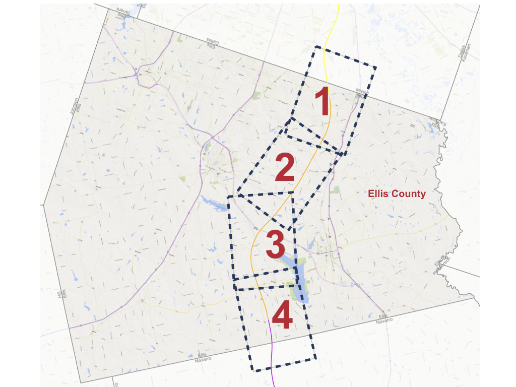 Ellis County Alignment Maps - Texas Central - Texas High Speed Rail Map