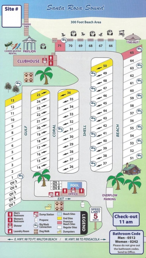Emerald Beach Rv Park Map | Rv | Rv Parks, Camping Resort, Florida - Map Of Rv Parks In Florida