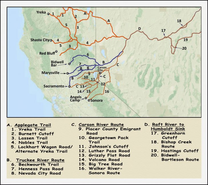 California Trail Map