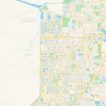 Empty Vector Map Of Coral Springs, Florida, Usa | Hebstreits Sketches   Coral Springs Florida Map
