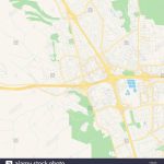 Empty Vector Map Of Dublin, California, Usa, Printable Road Map   Map Of Dublin California Area