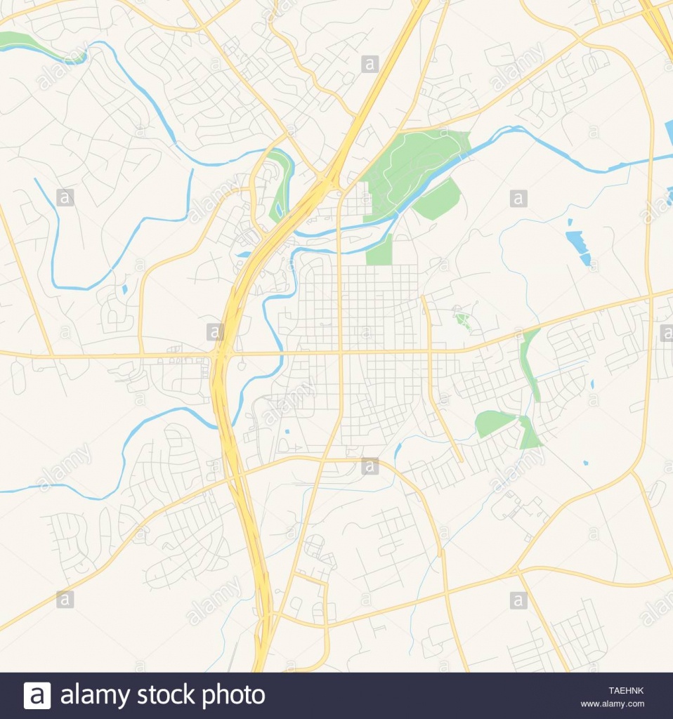 Empty Vector Map Of Georgetown, Texas, Usa, Printable Road Map - Georgetown Texas Map
