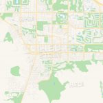 Empty Vector Map Of Palm Desert, California, United States Of   Where Is Palm Desert California Map