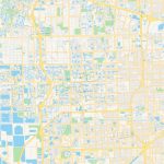 Empty Vector Map Of Pembroke Pines, Florida, Usa | Hebstreits Sketches   Pembroke Pines Florida Map