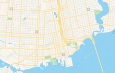 Empty Vector Map Of Pensacola, Florida, United States Of America - Printable Map Of Pensacola Florida