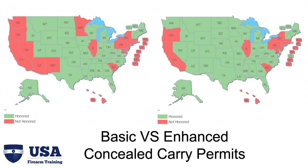 Enhanced Permits And Their Role In Concealed Carry Reciprocity - Florida Carry Permit Reciprocity Map