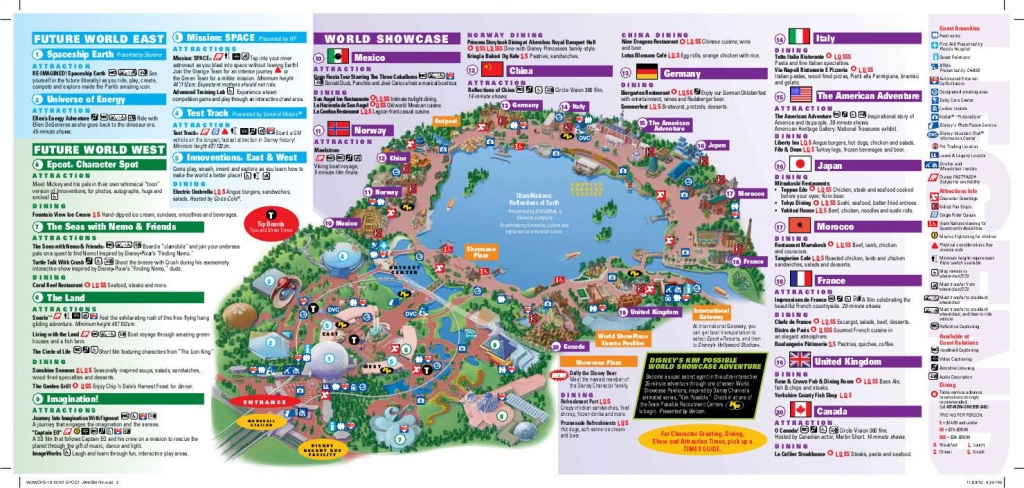 Epcot Map | Wdw -- Epcot | Disney World Map, Epcot Map, Disney Map - Epcot Florida Map