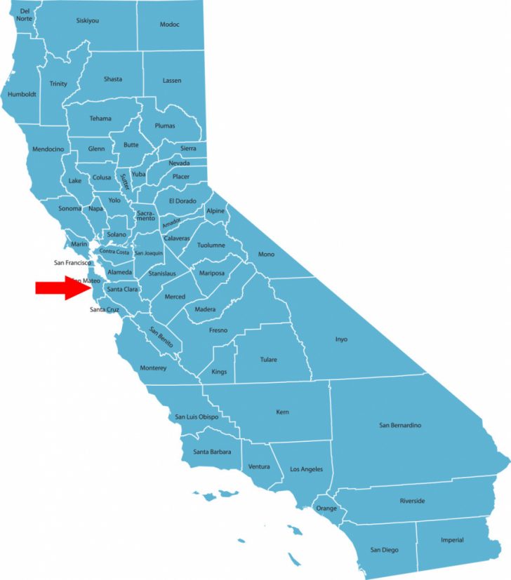 San Mateo California Map