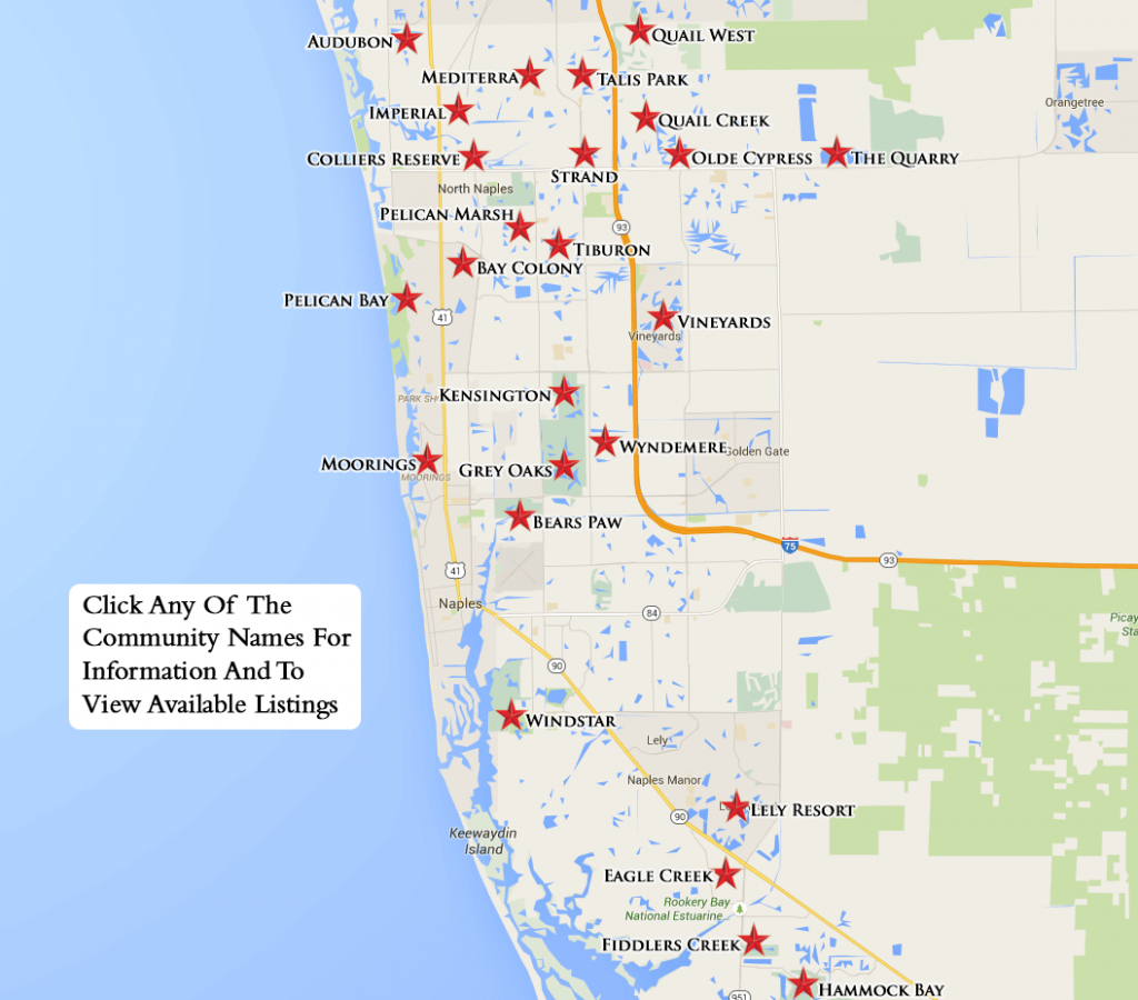 Equity Courses Map - Naples In Florida Map