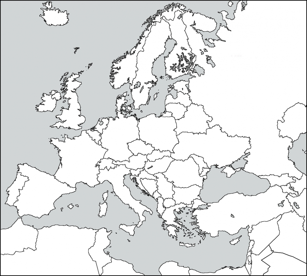 Europe Blank Map Worksheet - Maplewebandpc - Printable Map Of Eastern Europe