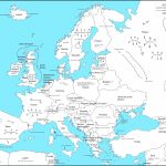 Europe Countries Blank Map | Sitedesignco   Printable Blank Map Of European Countries