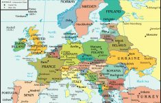 Europe Map And Satellite Image - Printable Map Of Europe