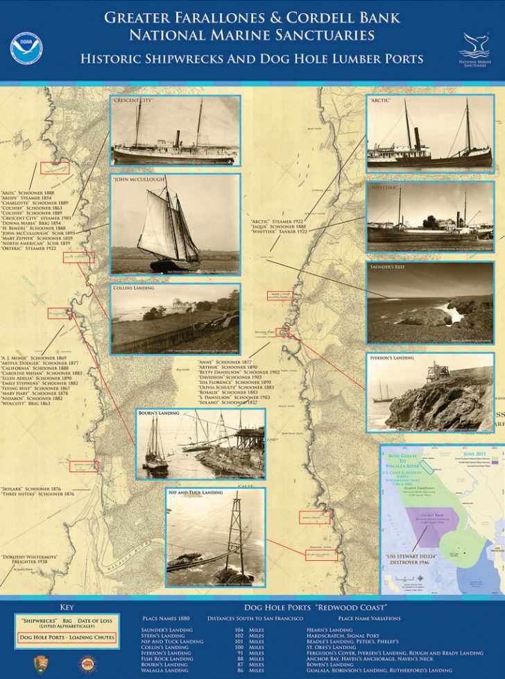 California Shipwreck Map