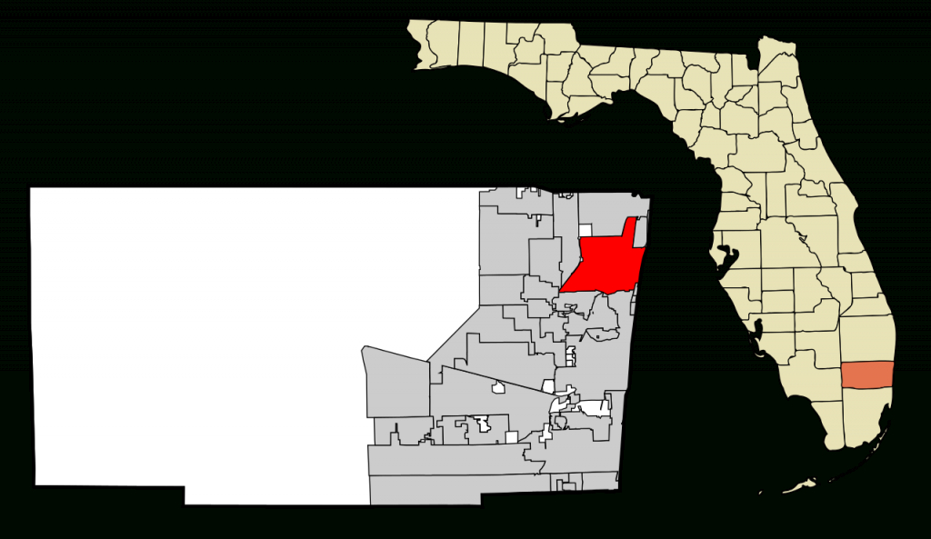 Fichier:broward County Florida Incorporated And Unincorporated Areas - Pompano Florida Map
