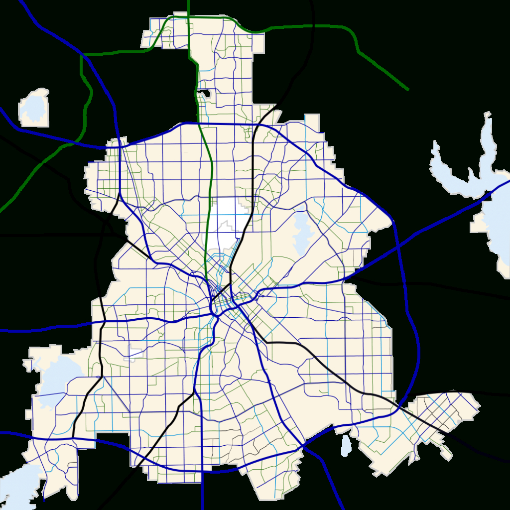 Fichier:dallas, Texas Road Map.svg — Wikipédia - Texas Road Map Free