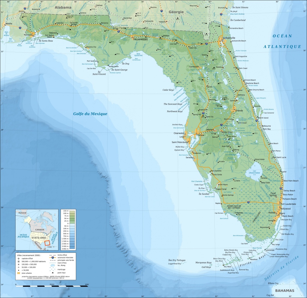 Fichier:florida Topographic Map-Fr — Wikipédia - Islamorada Florida Map