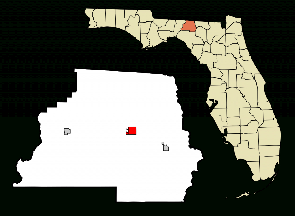 Fichier:madison County Florida Incorporated And Unincorporated Areas - Madison Florida Map