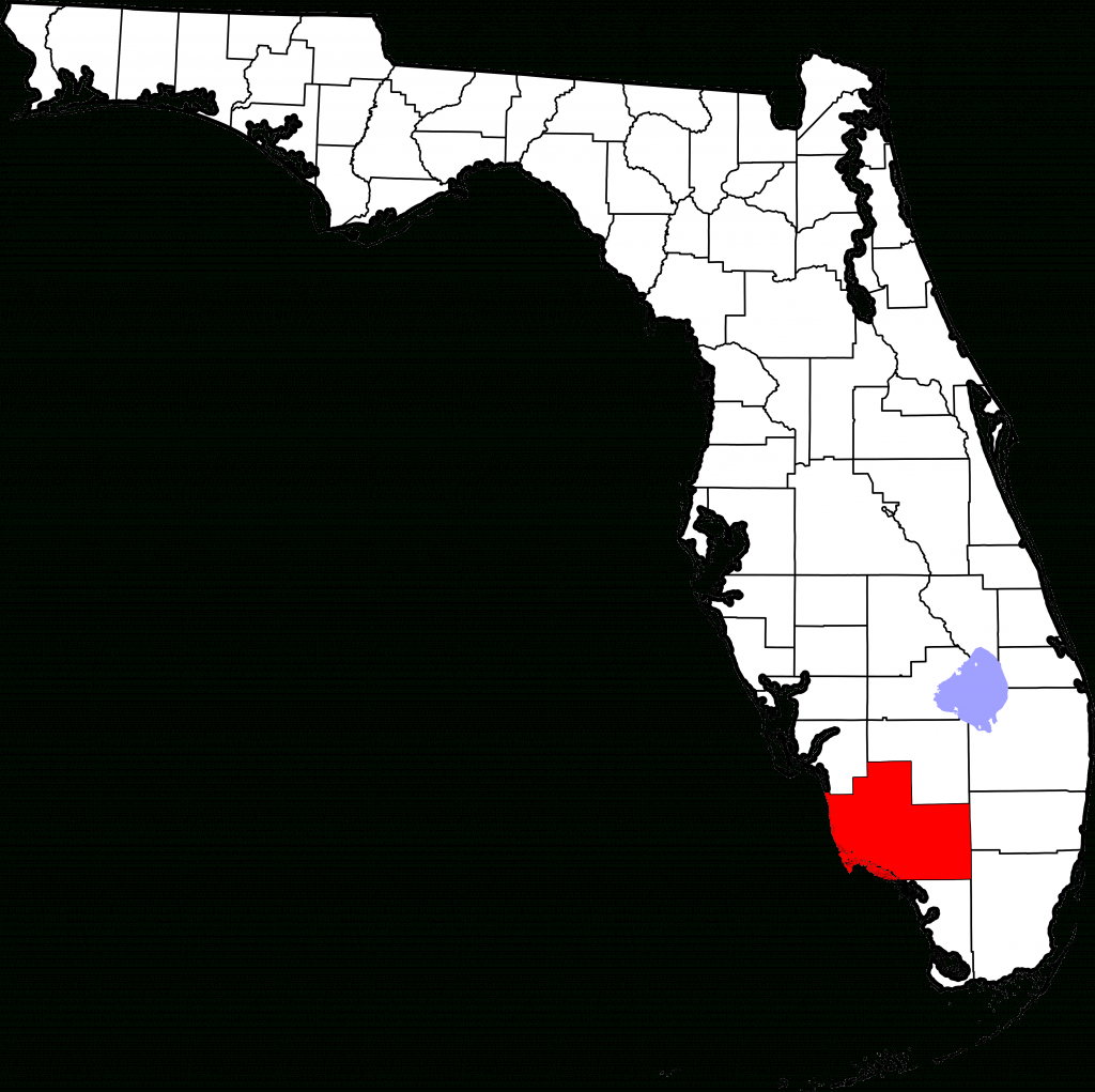 Fichiermap Of Florida Highlighting Collier County Svg Wikipedia Collier County Florida Map 