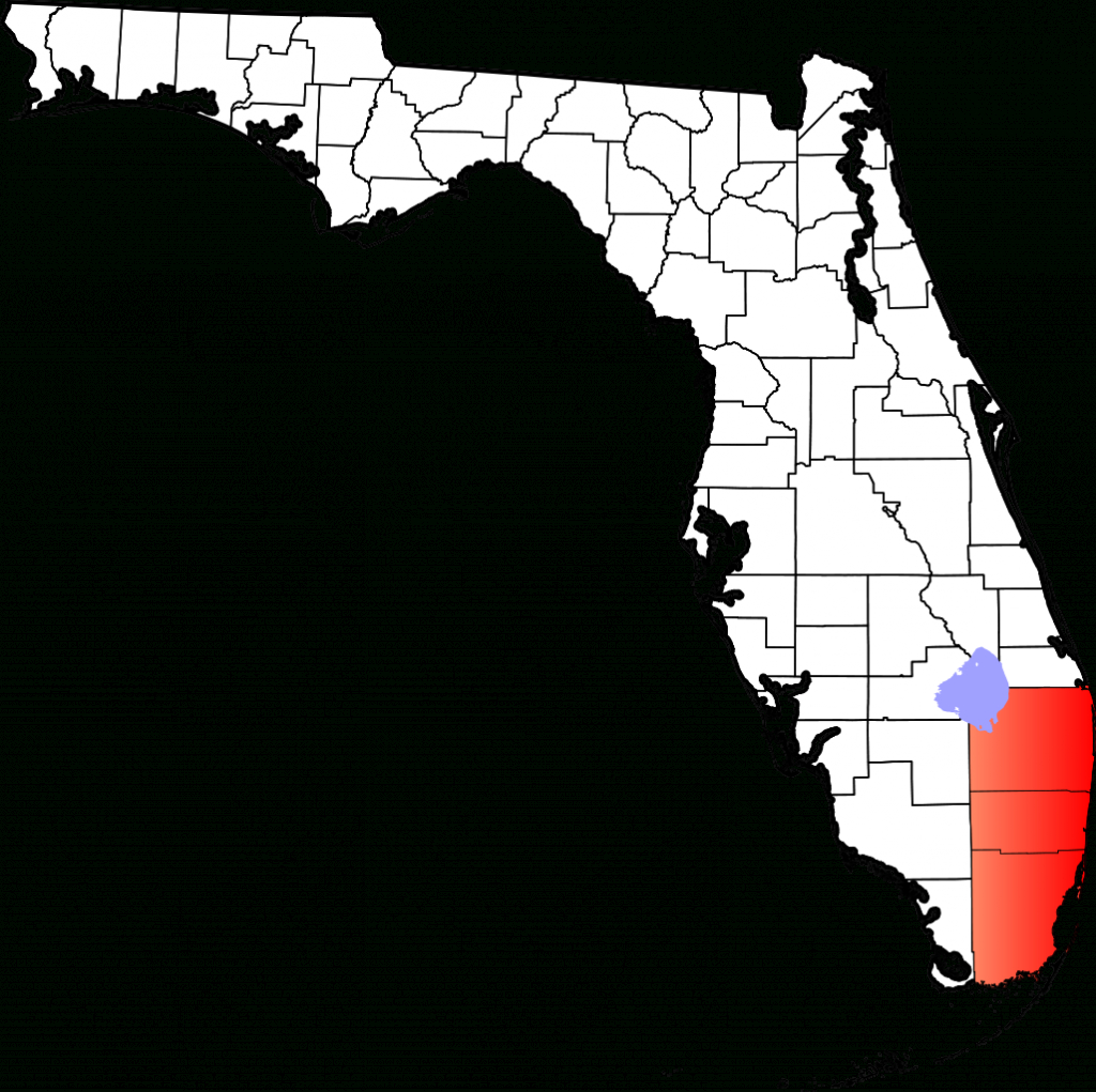 Fichier:map Of Florida Highlighting South Florida.svg — Wikipédia - South Florida County Map