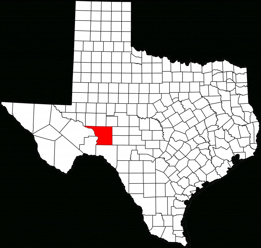Fichier:map Of Texas Highlighting Crockett County.svg — Wikipédia - Crockett Texas Map
