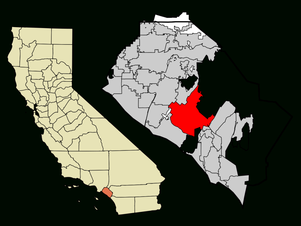 Fichier:orange County California Incorporated And Unincorporated - Irvine California Map