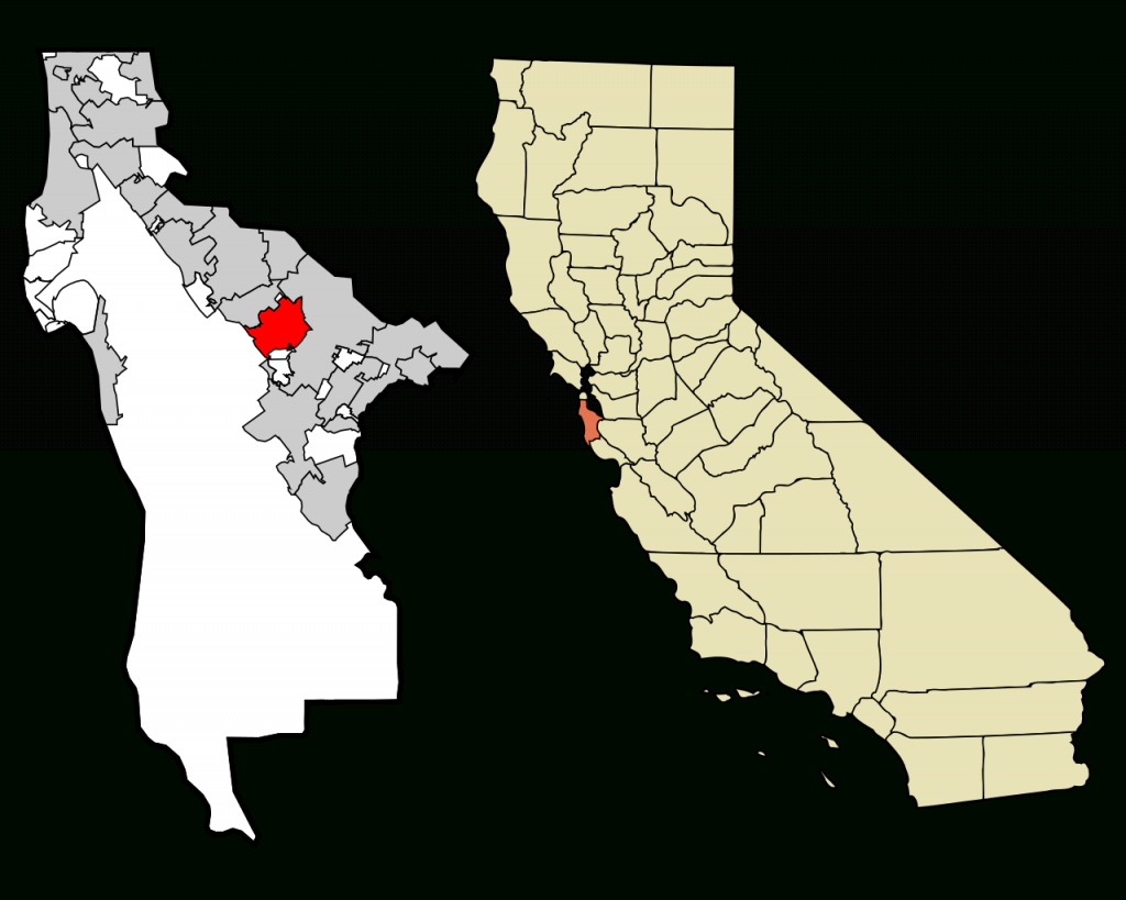 Fichier:san Mateo County California Incorporated And Unincorporated - San Mateo California Map