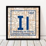 Fighting Illini  University Of Illinois Urbana Champaign Periodic   Printable Map Of Champaign Il