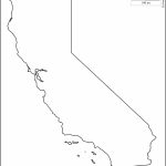 File California Counties Outline Maps Of California Blank Map Of   Blank Map Of California Printable
