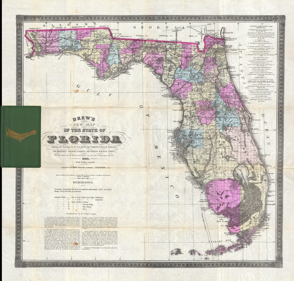 File:1884 Drew Pocket Map Of Florida - Geographicus - Florida-Drew - Florida Old Map