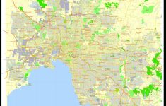 File:free Printable And Editable Vector Map Of Melbourne Australia - Printable Map Of Melbourne