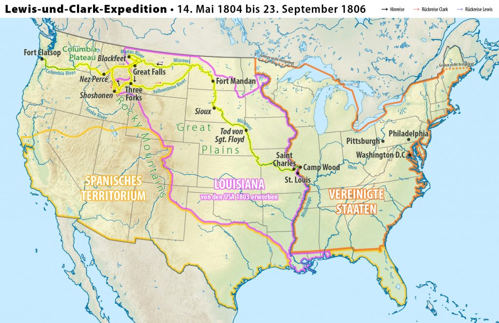 File:karte Lewis-Und-Clark-Expedition - Wikimedia Commons - Lewis And ...