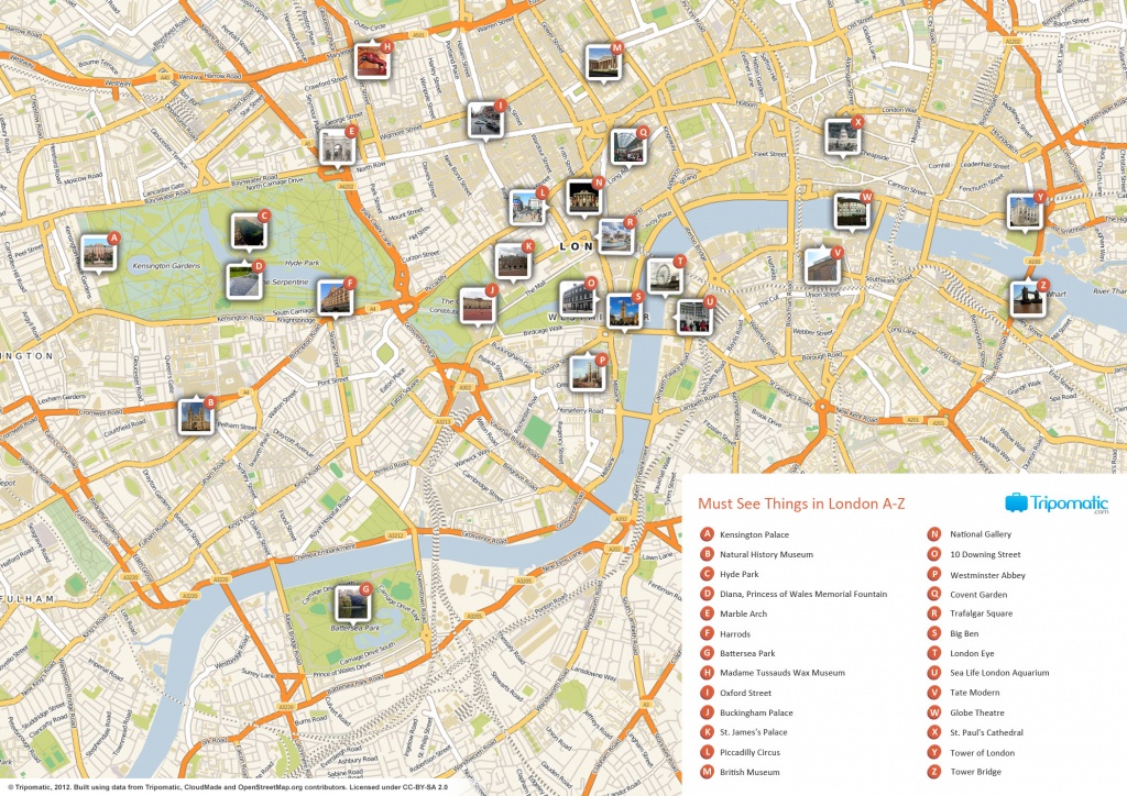 File:london Printable Tourist Attractions Map - Wikimedia Commons - Free Printable Tourist Map London
