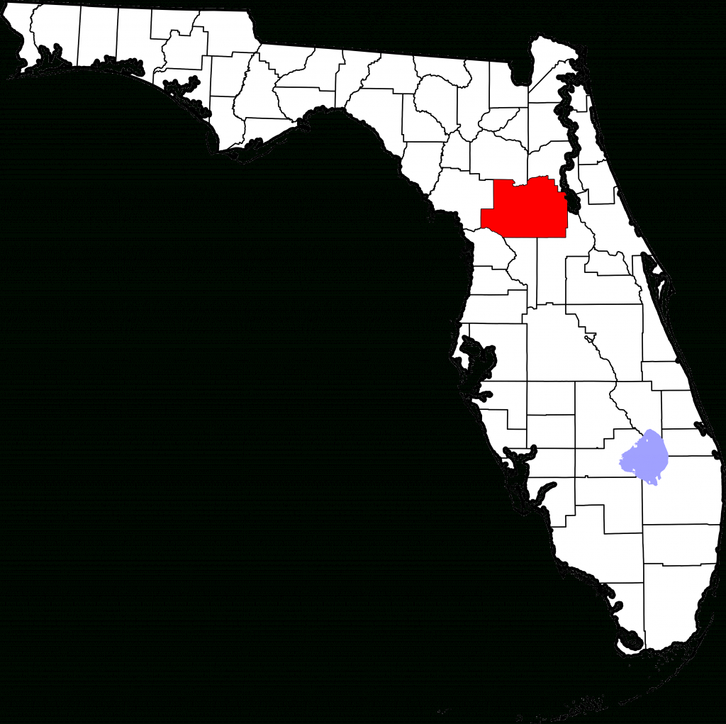 File:map Of Florida Highlighting Marion County.svg - Wikipedia - Ocklawaha Florida Map