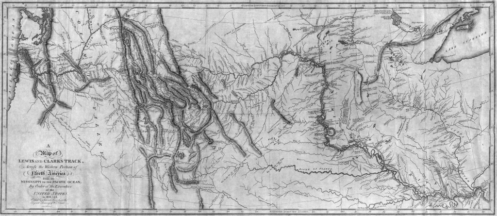File:map Of Lewis And Clark&amp;#039;s Track, Across The Western Portion Of - Lewis And Clark Printable Map