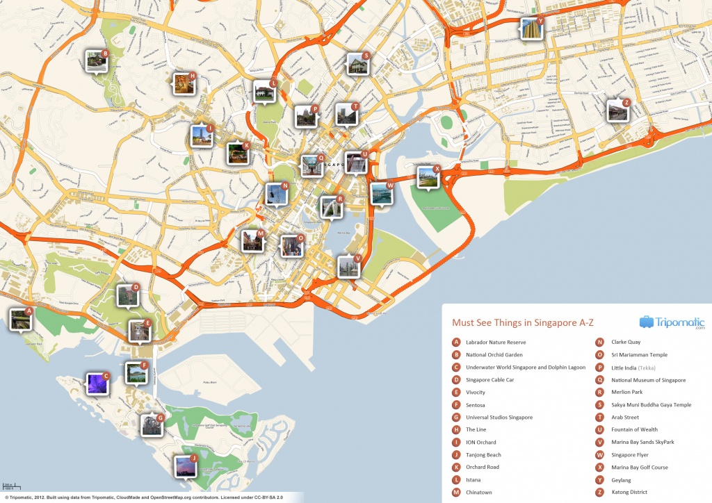 File:singapore Printable Tourist Attractions Map - Wikimedia Commons - Printable Map Of Singapore