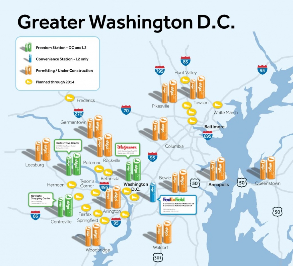First Evgo Fast-Charging Station Opens In Dc – Be Car Chic - Charging Stations In Texas Map