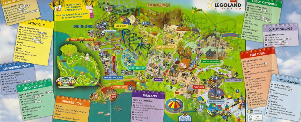 First Look At Legoland Florida&amp;#039;s Park Map | Hospitality And Travel News - Legoland Florida Park Map