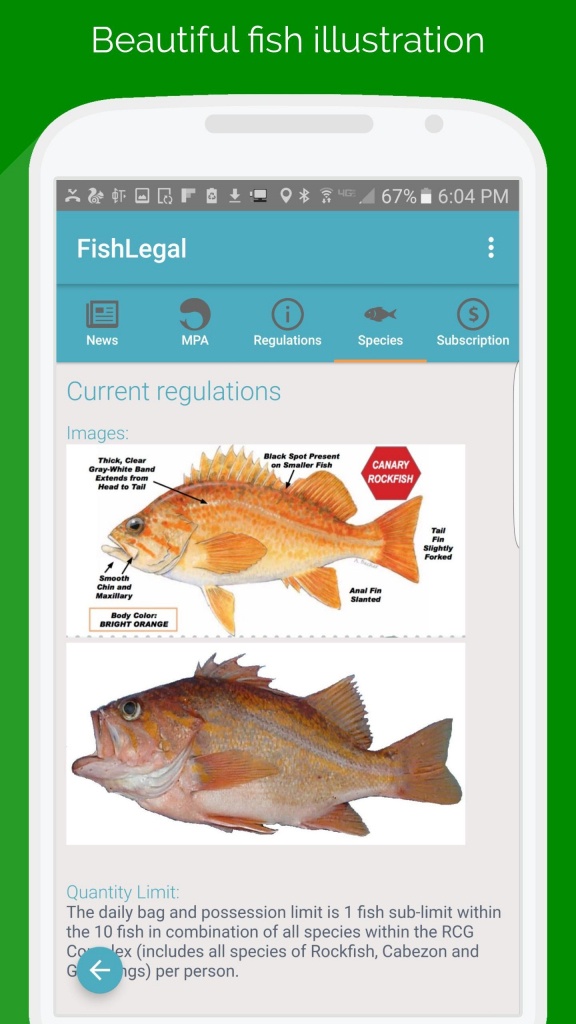Fishlegal, California Fishing Regulations &amp;amp; Maps For Android - Apk - California Fishing Regulations Map