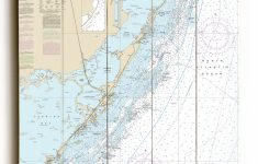 Fl: Fowey Rocks To Alligator Reef, Florida Keys, Fl Nautical Chart Sign - Nautical Maps Florida