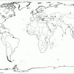 Flat Outline Map Of The World | Download Them And Print   Flat Map Of World Printable