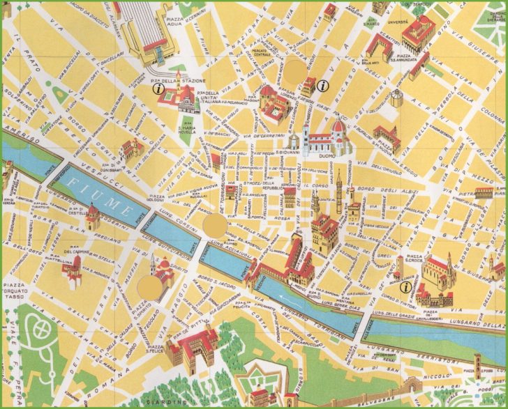 Florence City Map Printable